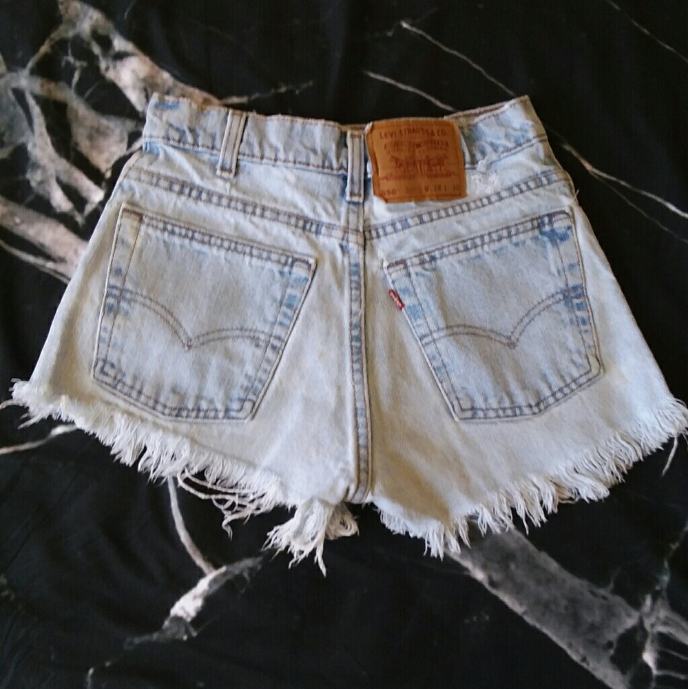 Authentic Vtg Cut-off Light Blue 550 Jean Shorts